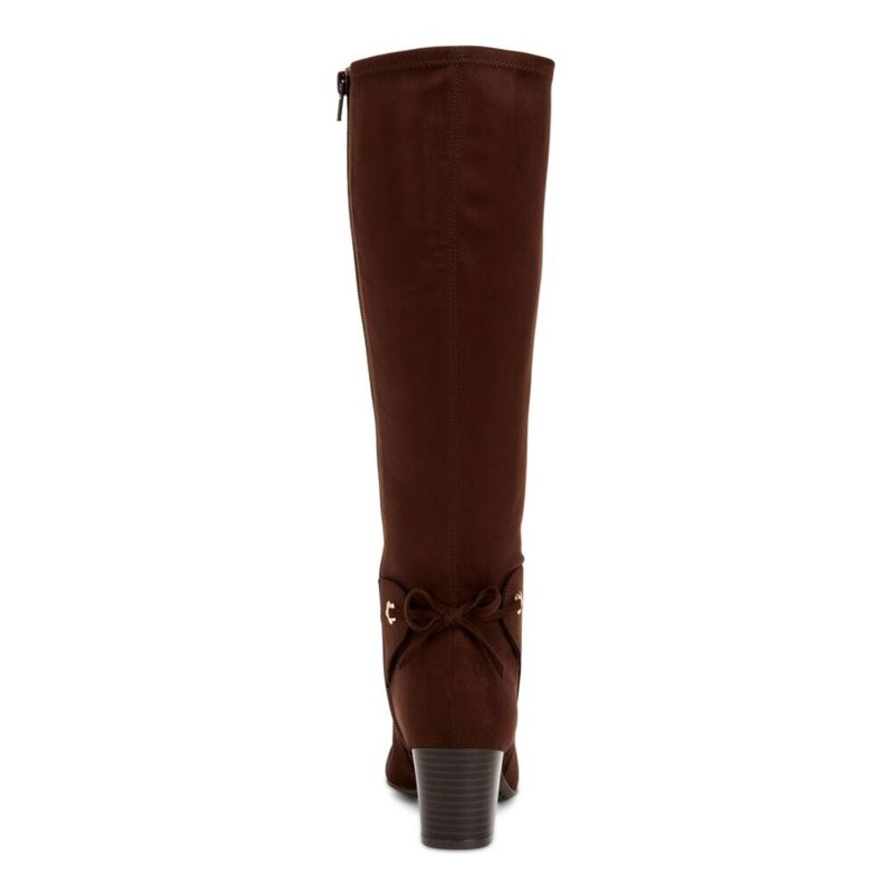 CHARTER CLUB Womens Chocolate Brown Grommets Jaccque Boots Shoes 8.5 M - Picture 2 of 4